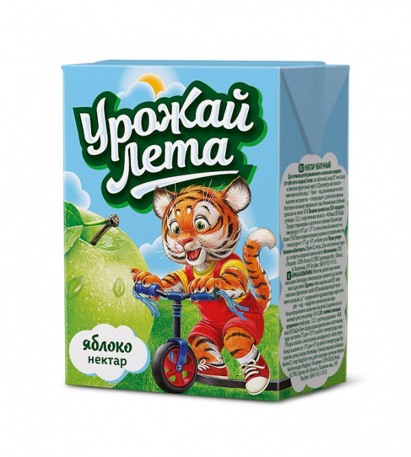 Нектар Яблочный 0,2 л./27 шт. Урожай лета