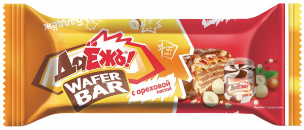 Батончик вафельный ДаЁжъ! с орех. пастой 40 г/15 шт Эссен Продакшн ЗАО