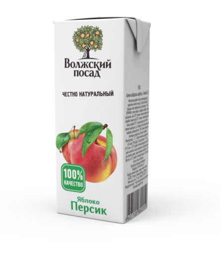 Нектар Яблочно-персиковый 0,2 л./27 шт. Волжский посад