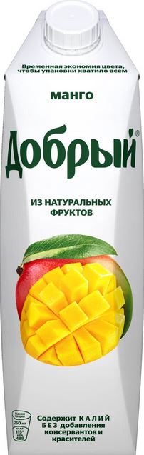 Нектар Манговый 1 л./12 шт. Добрый 