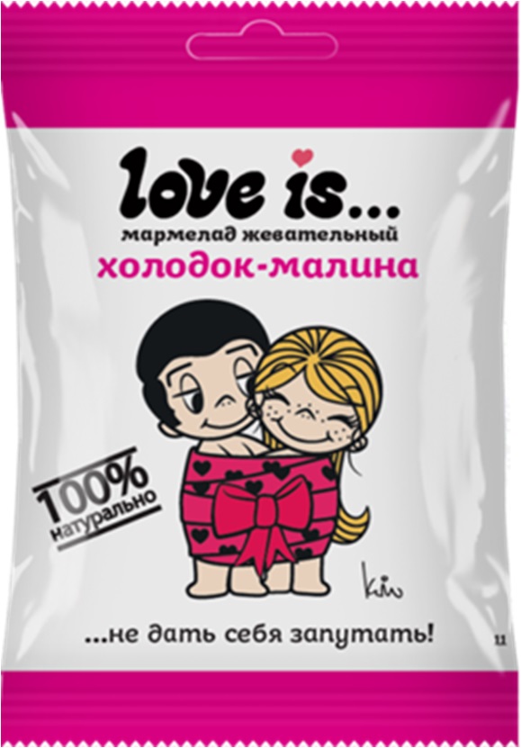 Мармелад жевательный  Love is…ЖуйМиксик  "Холодок-малина" 20 шт/20г Снекинтер