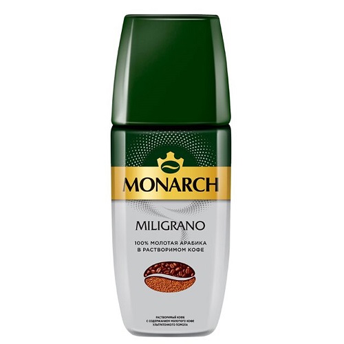 Кофе раств Монарх Miligrano 90гр/6шт ст/б
