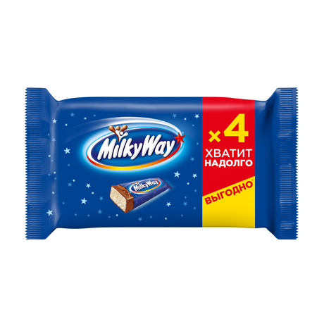 Шоколадный батончик Милки Вэй 26г*4/28шт 
