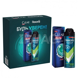 Набор муж Будь уверен Рексона+ Клеар/6 HD