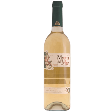Вино Мария дель Мар ординарное бел п/сл 11% 0,75л/12шт Испания