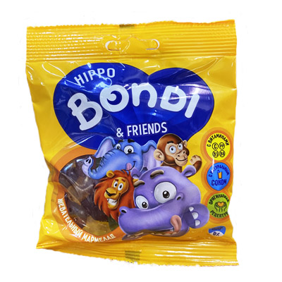 Жев.мармелад Hippo bondi&friends с витам70гр/50шт КДВ