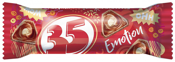 Конфеты вафельные 35 с шоколадной начинкой 20 гр./25 шт Эссен Продакшн ЗАО