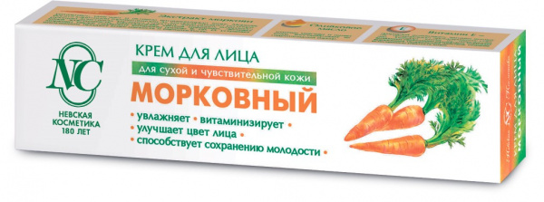 Крем д/лица НК 40мл Морковный/36шт