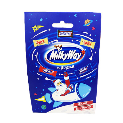 Новогодний набор кондитерских изделий Milky Way Санта 85гр/16шт