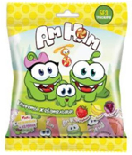 Конфета жев Ам Ням ассорти 50г/20шт Эврика (BB-7-3)