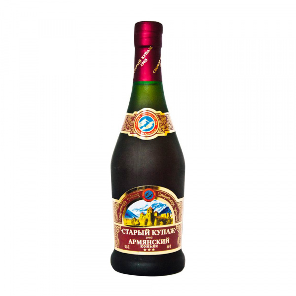 Коньяк армянский ординарный "Старый Купаж 1903" трехлетний 0,5л.40% 1/6