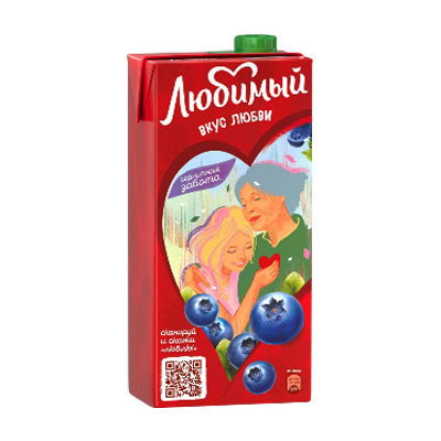 Напиток с/с Черника 0,95 л./12 шт. Любимый