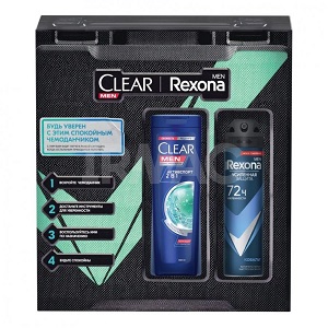 Набор муж Rexona+CLEAR Будь уверен 69757782 /6