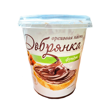 Паста ореховая Добрянка фундук 340г/12шт Акконд
