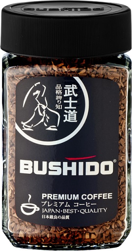 Кофе раств Bushido Black katana 100гр/9шт ст/б