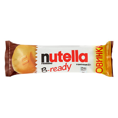 Батончик вафельный Нутелла B- ready 22 гр/15шт(10шт)