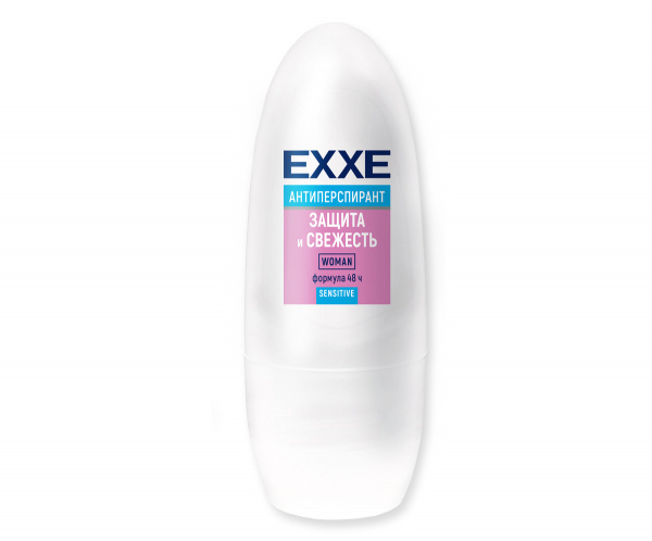 Дезодорант а/п ролик EXXE 50мл Защ и свеж розов sensitive/12 (Э) 